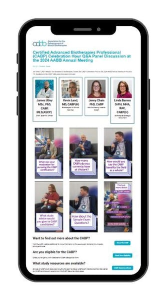 CABP celebration hour AM24 highlight videos page on phone
